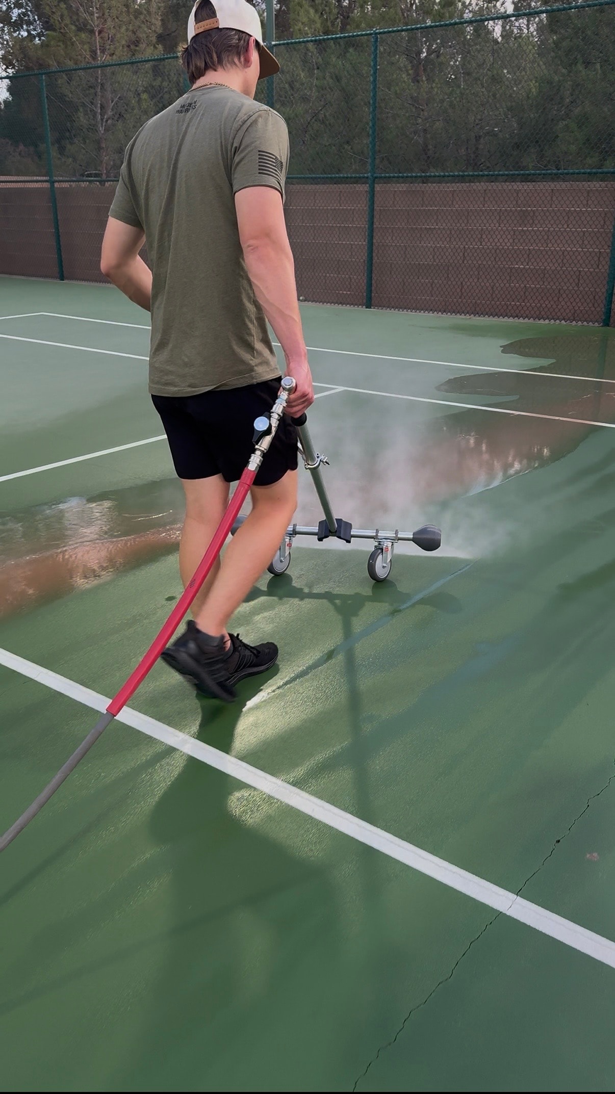 Tennis Court Cleaning
